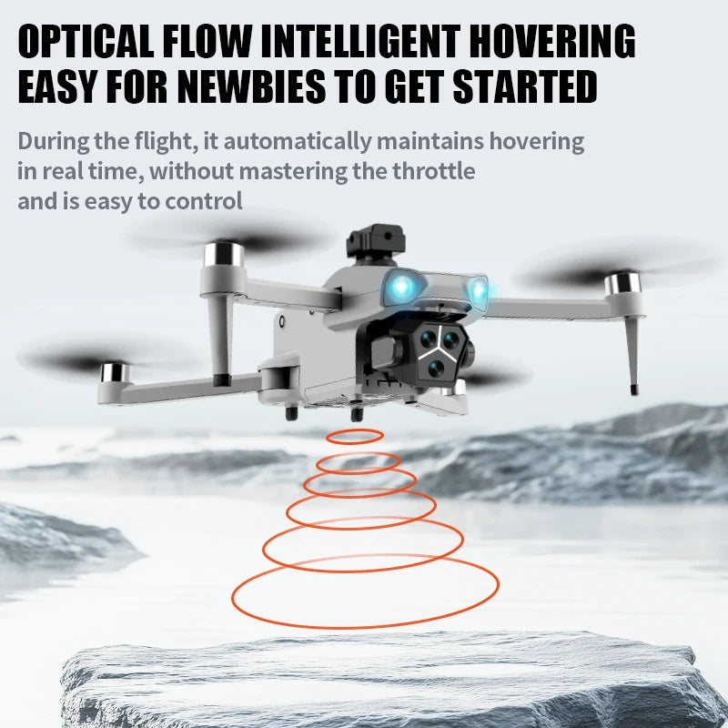 T01 Mini Drone with 4K HD Camera 4.5' Touch Screen GPS Obstacle Avoidance Brushless Motor - Folding Quadcopter for Photography