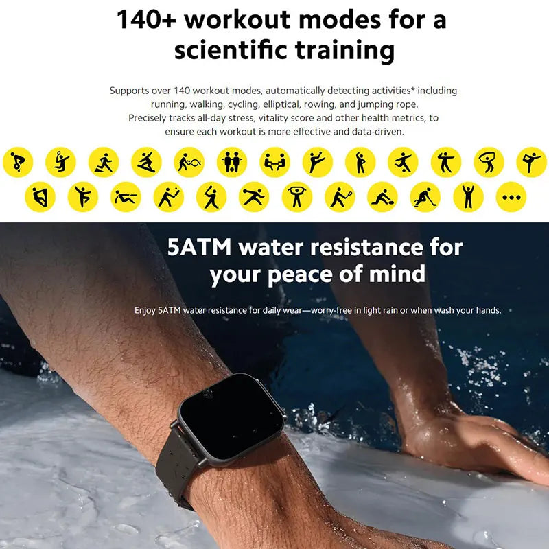 Xiaomi Redmi Watch 5 Active Smart Watch Bluetooth 5.3 Blood Oxygen Heart Rate Supports Bluetooth Voice Calls 2" LCD Display