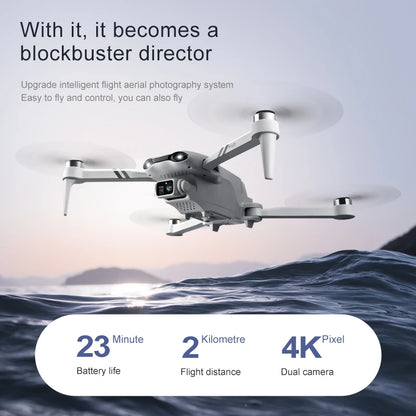 4DRC F10 RC Drone GPS 6K HD Dual Camera Wide-Angle 5G WIFI Fpv Quadcopter Brushless Foldable Obstacle Avoidance Aerial UAV 2KM