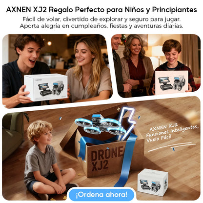 AXNEN XJ2 Mini Drone 8K HD Camera, Foldable Brushless RC Quadcopter, Remote Control Toy for Kids Teens Beginners, Gift Drone