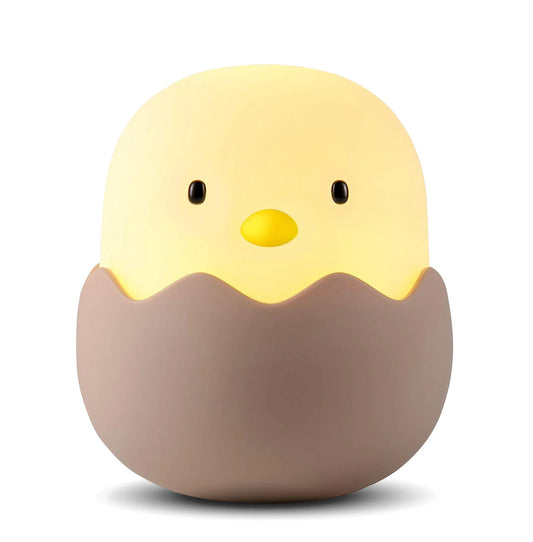 Duck Silicone Night Light for Children With Timer Usb Rechargeable Dimming Touch Lamp Sleeping Bedroom Cartoon Animal Decor Gift