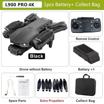 L900 Pro GPS Drone 4K Professional HD Dual Camera 5G Wifi Photography Brushless Foldable Quadcopter RC Distance 1.2KM Drones Toy