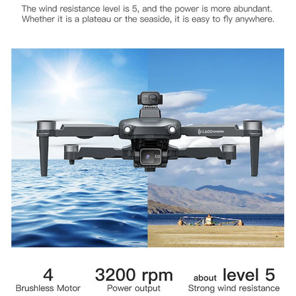 L600 PRO/L600 Pro Max 4K Professional Drone 3-Axis Gimbal RC Quadcopter 3KM Flight Mini Dron Smart Obstacle Avoidance Aircraft