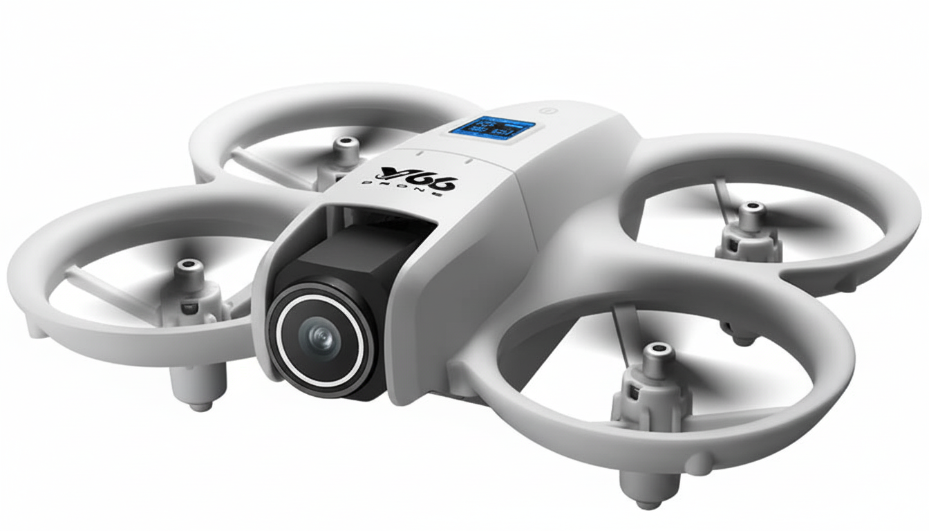 V66 Mini Drone 4K Profesional Dual Camera Headless Mode Obstacle Avoidance WiFi FPV Dron 360° Flip RC Quadcopter Toys for Kids