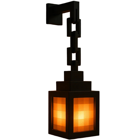 Pixel Style Night Light Portable Lantern Tabletop Ornament 16 Colors Lantern DIY Interior Decoration Festival Atmosphere Light